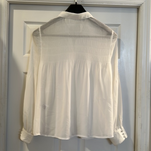 Venus Ivory sheer blouse sz 16 NWOT - Picture 2 of 5